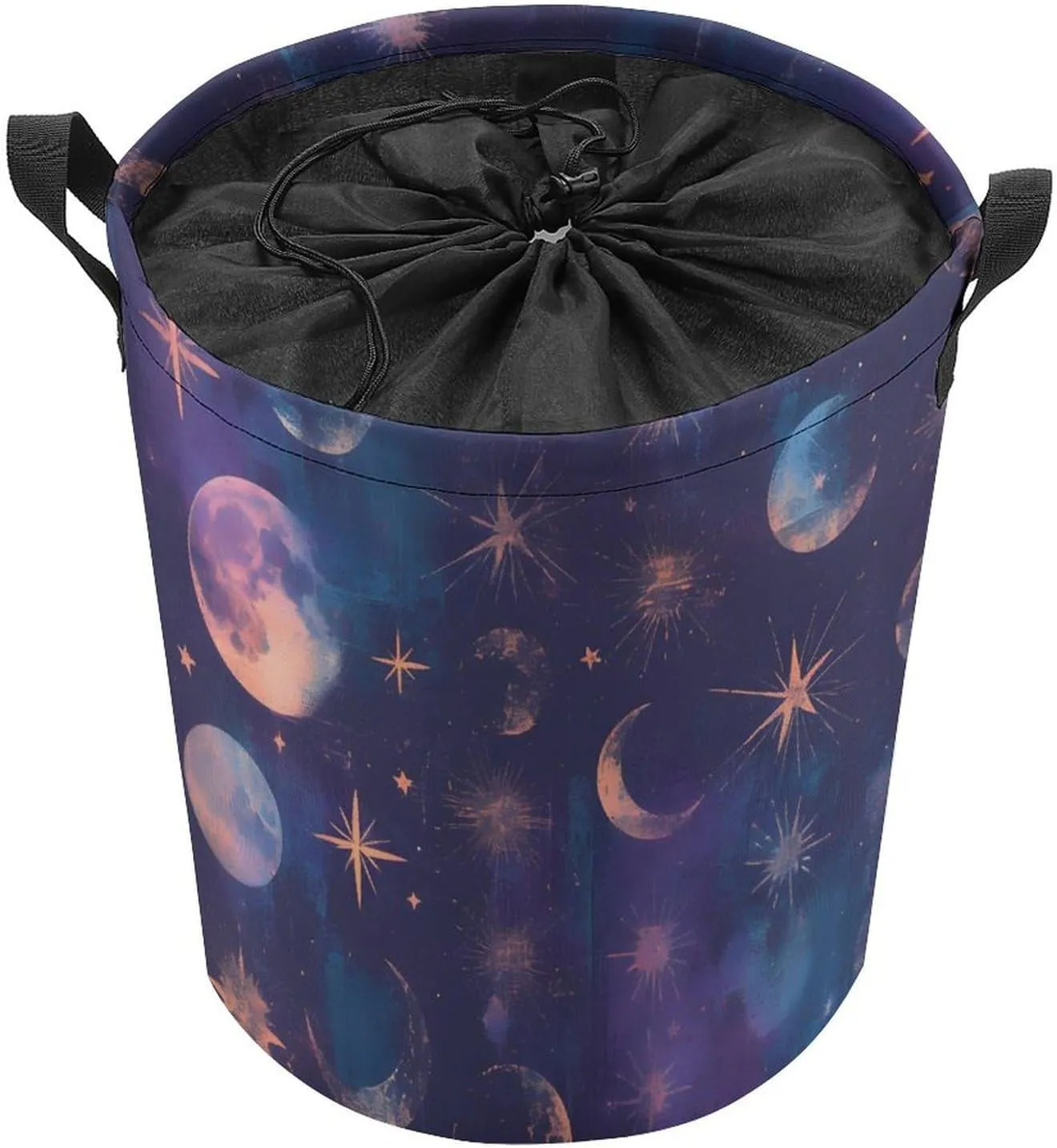 Laundry Hampers, Large Drawstring Laundry Bag, Removable Laundry Bags, Collapsible Storage Bin with Handles for Home Organization, Kids Room, Nursery World