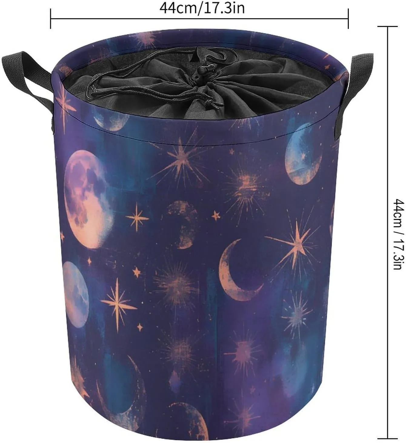 Laundry Hampers, Large Drawstring Laundry Bag, Removable Laundry Bags, Collapsible Storage Bin with Handles for Home Organization, Kids Room, Nursery World