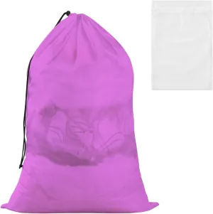 Lavender Magenta Washing Bags, Garment Bag for Washing Machine, Drawstring Mesh Bag