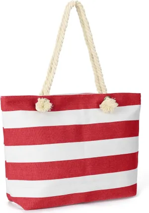 LAVTUG Beach Bags for Women Large Canvas Beach Tote Bag Waterproof Sandproof Beach Bags Swim Pool Bag Travel Essentials