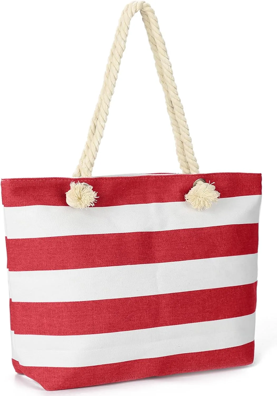 LAVTUG Beach Bags for Women Large Canvas Beach Tote Bag Waterproof Sandproof Beach Bags Swim Pool Bag Travel Essentials