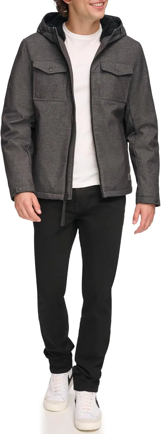 Levi's Men's Soft Shell Hooded Storm Coat (Regular & Big & Tall Sizes)