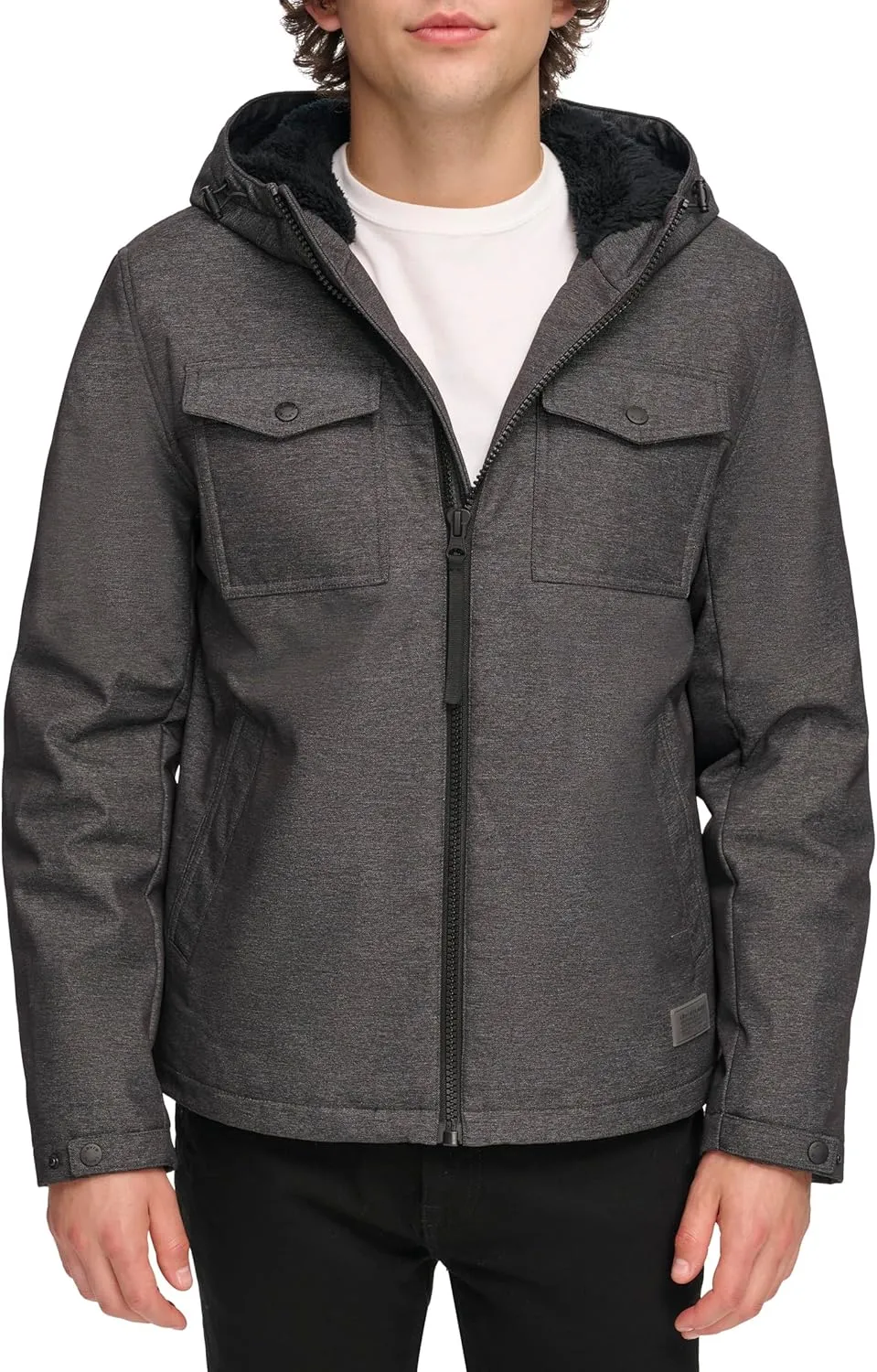 Levi's Men's Soft Shell Hooded Storm Coat (Regular & Big & Tall Sizes)