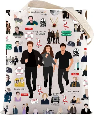 LEVLO Bella Tote Bag Vampire Movie Fans Gift Bella & Edward Shoulder Bag Vampire Movie Merchandise
