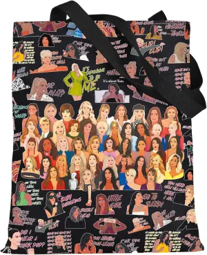LEVLO Funny Housewives TV Show Tote Bag - Dorinda Medley Fans Gift - New York Shoulder Bag Merchandise