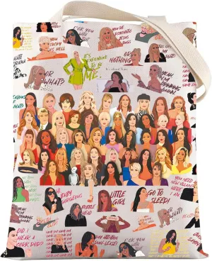 LEVLO Funny Housewives TV Show Tote Bag - Dorinda Medley Fans Gift - New York Shoulder Bag Merchandise