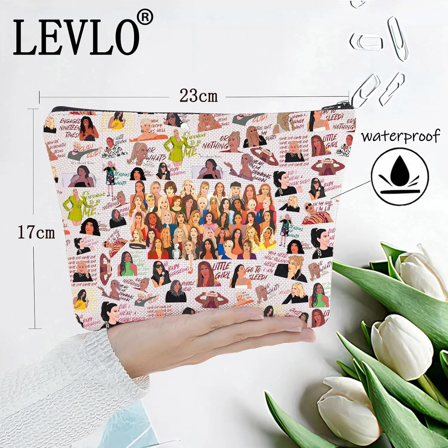 LEVLO Funny Housewives TV Show Tote Bag - Dorinda Medley Fans Gift - New York Shoulder Bag Merchandise