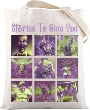 LEVLO Horror Movie Tote Bag Harold Biddle & Madison Fans Gift Stories To Give You Haunted Mask Shoulder Bag
