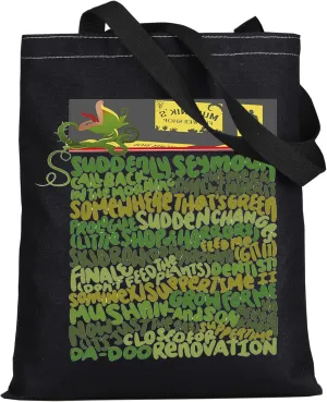 LEVLO Musical Canvas Tote Bag Seymour & Audrey Fans Gift Audrey Plant Shopping Bag