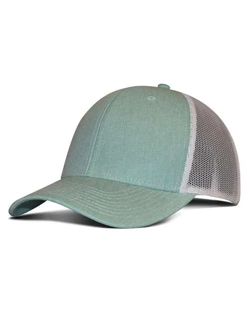 Liberty Bags Heathered Cotton Polyester Trucker Cap - Liberty Bags F211