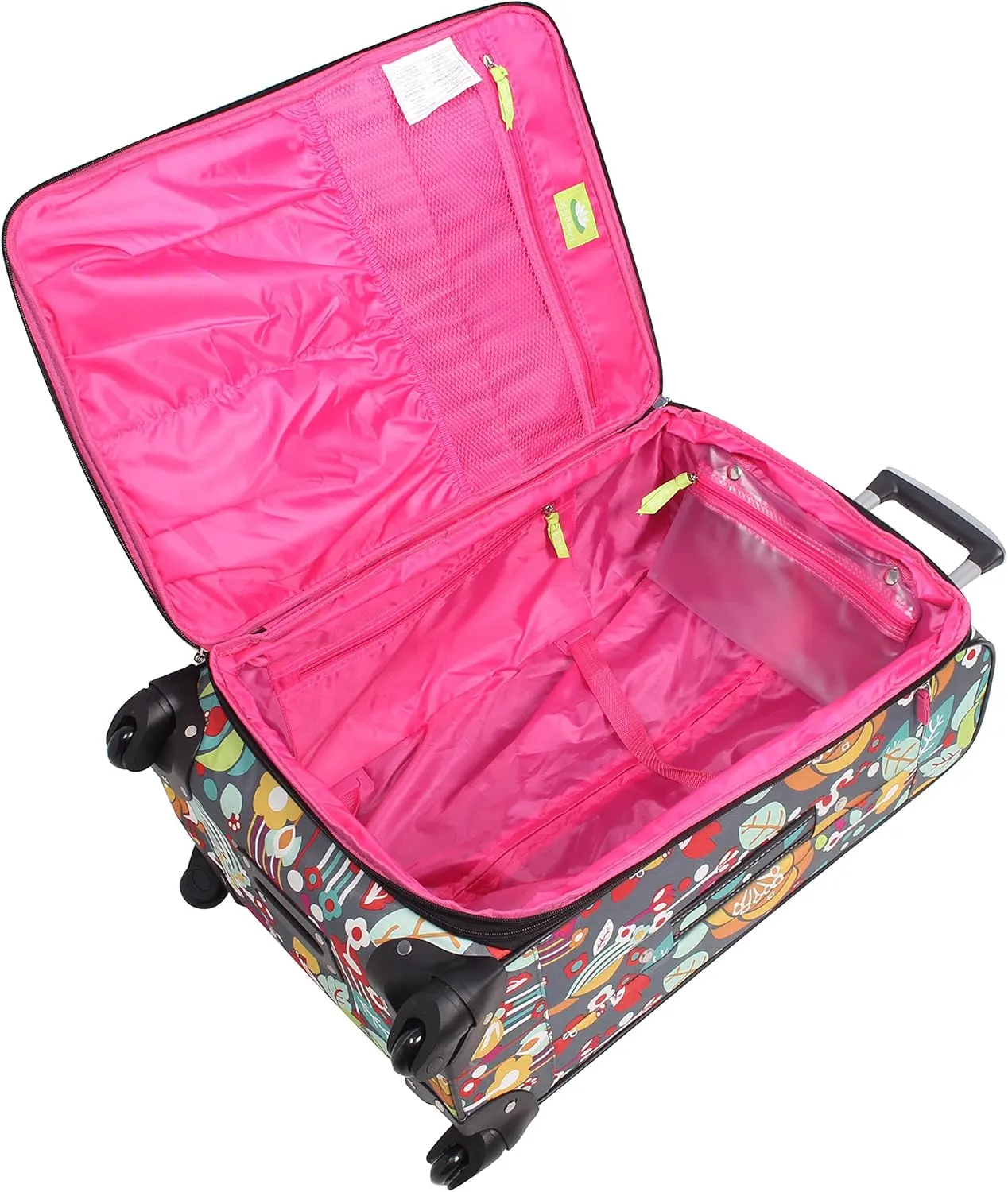 Lily Bloom Luggage Set 4 Piece Suitcase Collection with Spinner Wheels for Woman (Bliss)