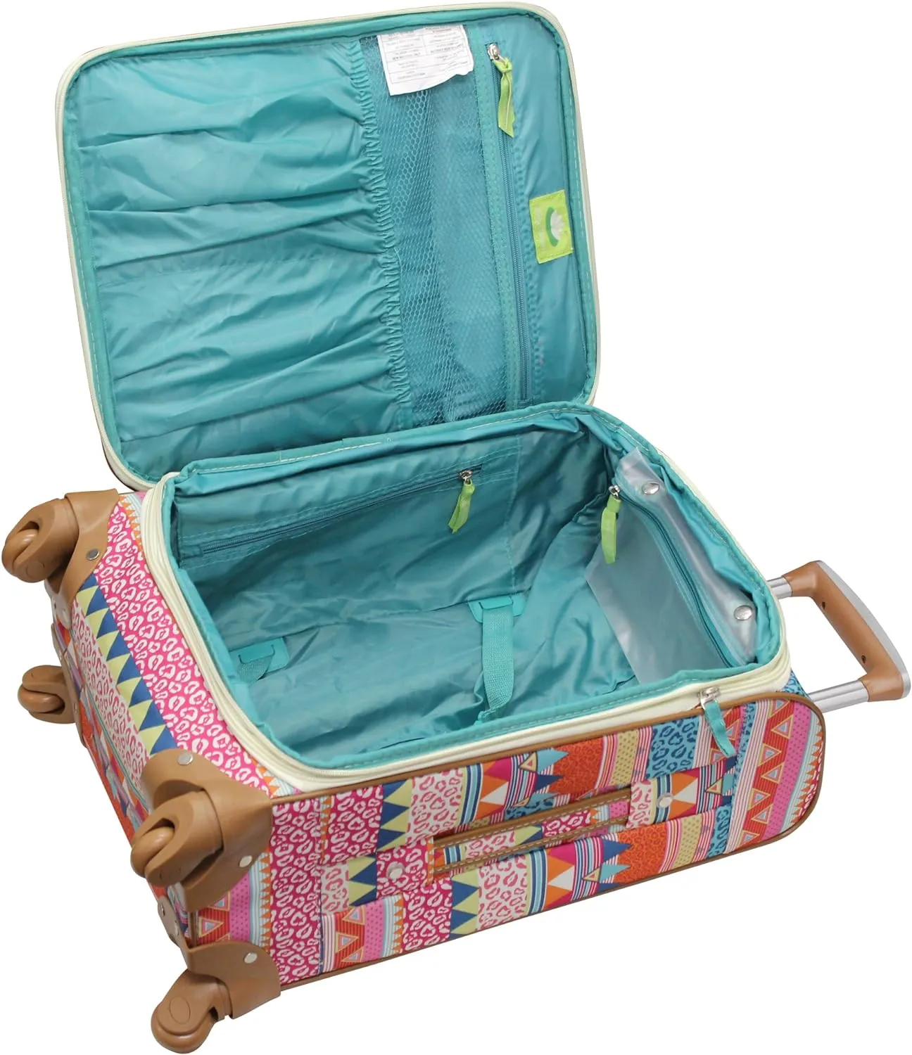 Lily Bloom Luggage Set 4 Piece Suitcase Collection With Spinner Wheels For Woman (On The Prowl)