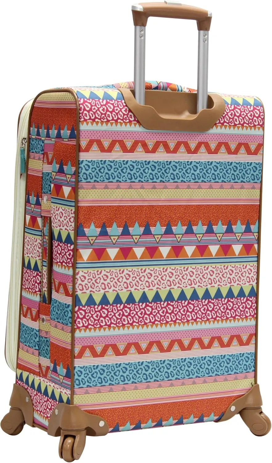 Lily Bloom Luggage Set 4 Piece Suitcase Collection With Spinner Wheels For Woman (On The Prowl)