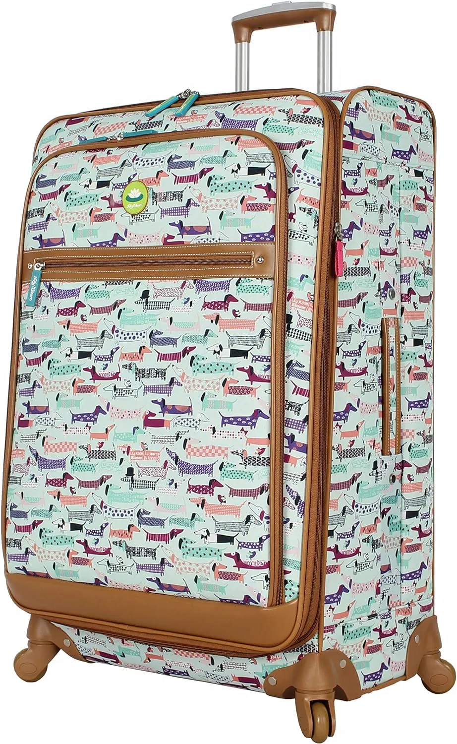 Lily Bloom Luggage Set 4 Piece Suitcase Collection With Spinner Wheels For Woman (Totally Paw Some)