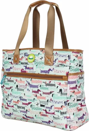 Lily Bloom Pattern Handbag for Women, Large Capacity Tote Bag Satchel Shoulder Bag