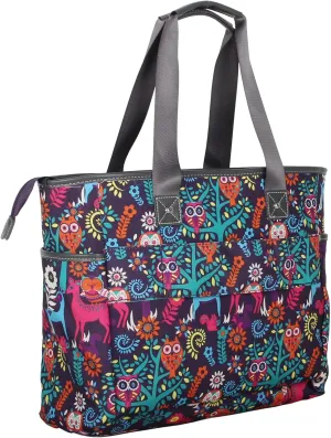 Lily Bloom Pattern Handbag for Women, Large Capacity Tote Bag Satchel Shoulder Bag