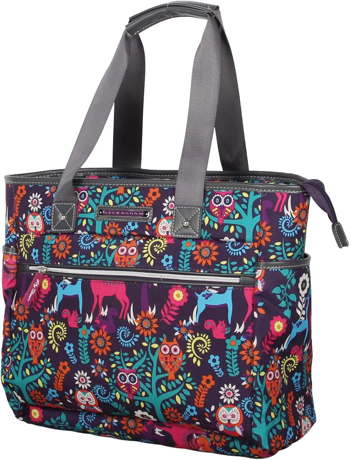 Lily Bloom Pattern Handbag for Women, Large Capacity Tote Bag Satchel Shoulder Bag