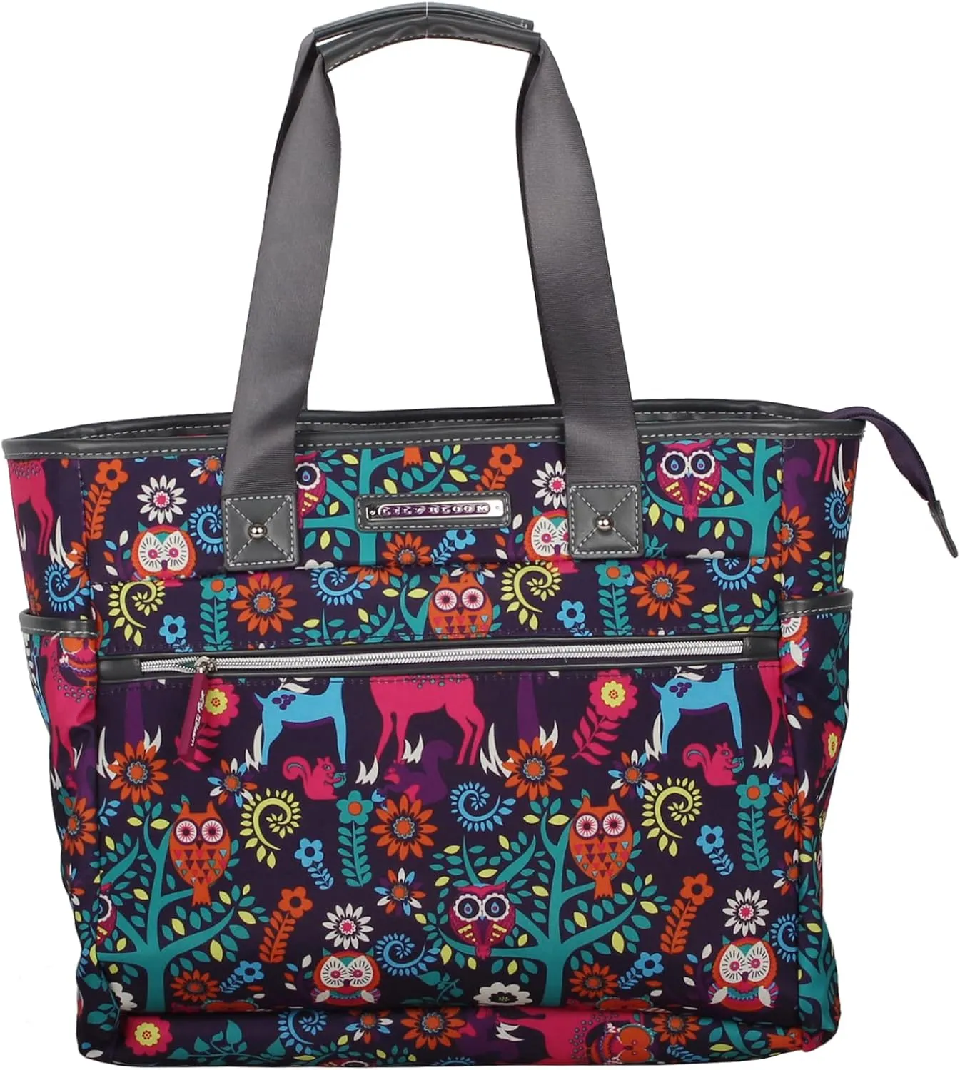 Lily Bloom Pattern Handbag for Women, Large Capacity Tote Bag Satchel Shoulder Bag