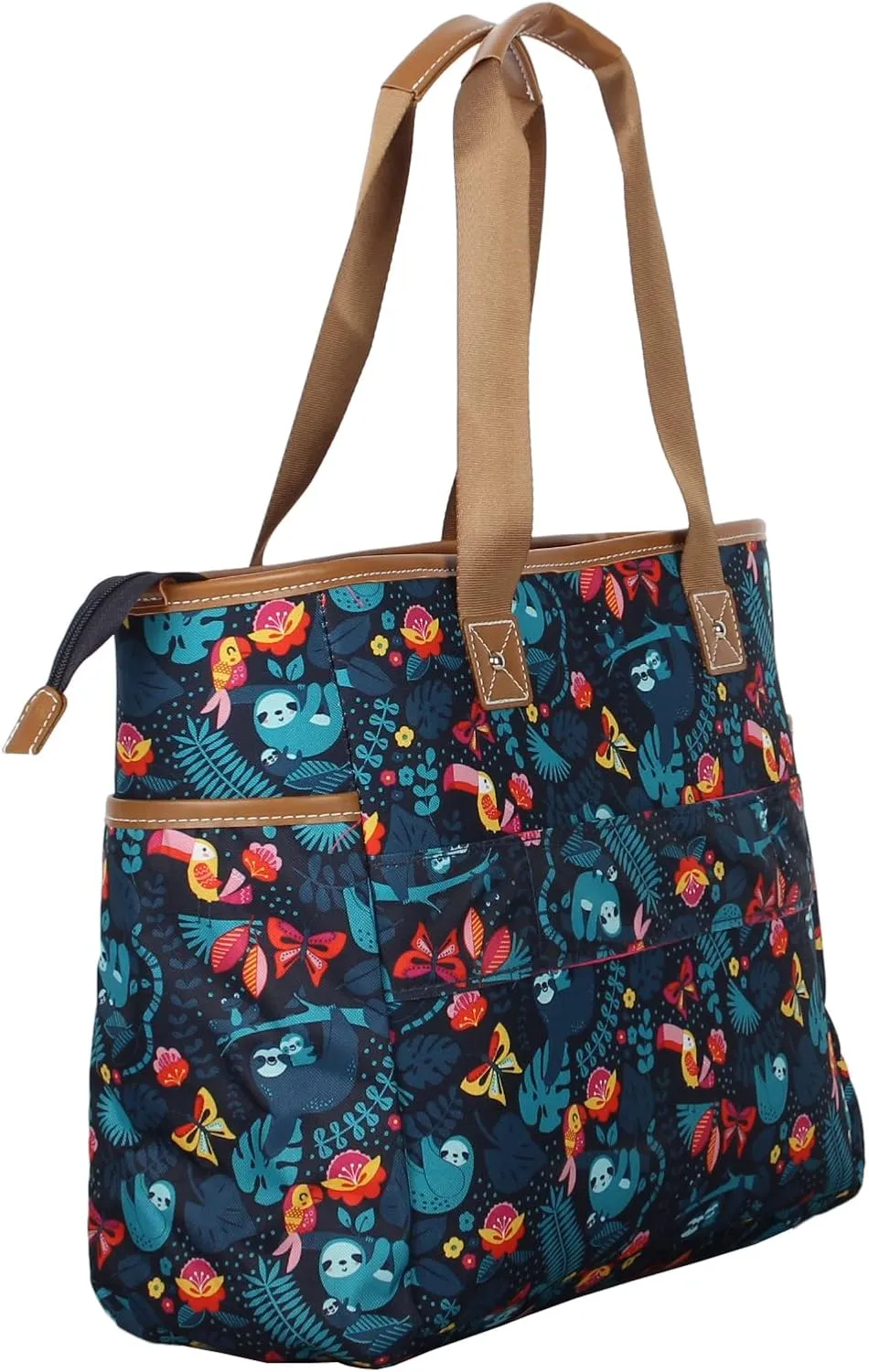 Lily Bloom Pattern Handbag for Women, Large Capacity Tote Bag Satchel Shoulder Bag