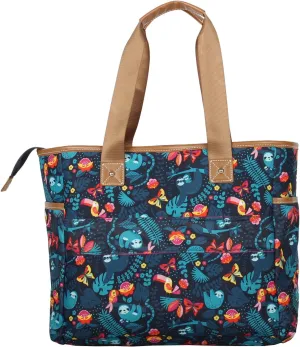 Lily Bloom Pattern Handbag for Women, Large Capacity Tote Bag Satchel Shoulder Bag