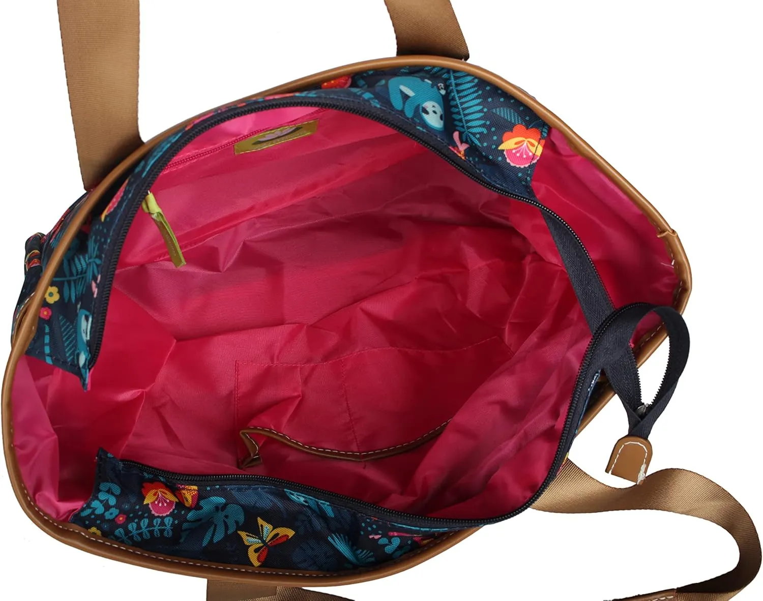 Lily Bloom Pattern Handbag for Women, Large Capacity Tote Bag Satchel Shoulder Bag