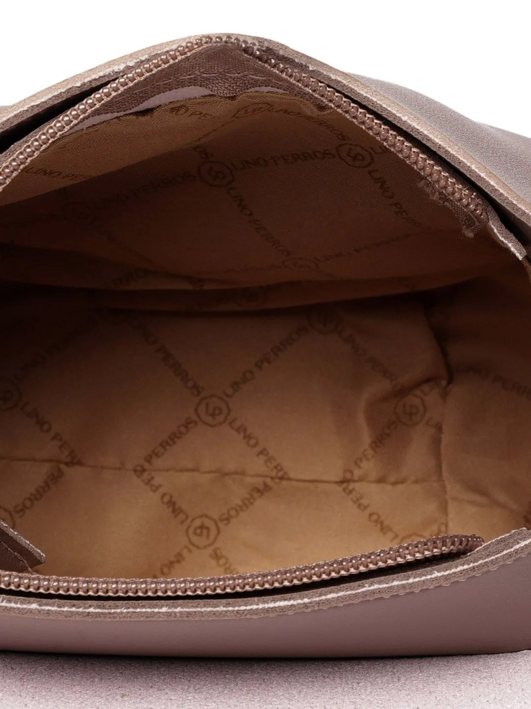 Lino Perros Dusty Pink Solid Satchel Bag