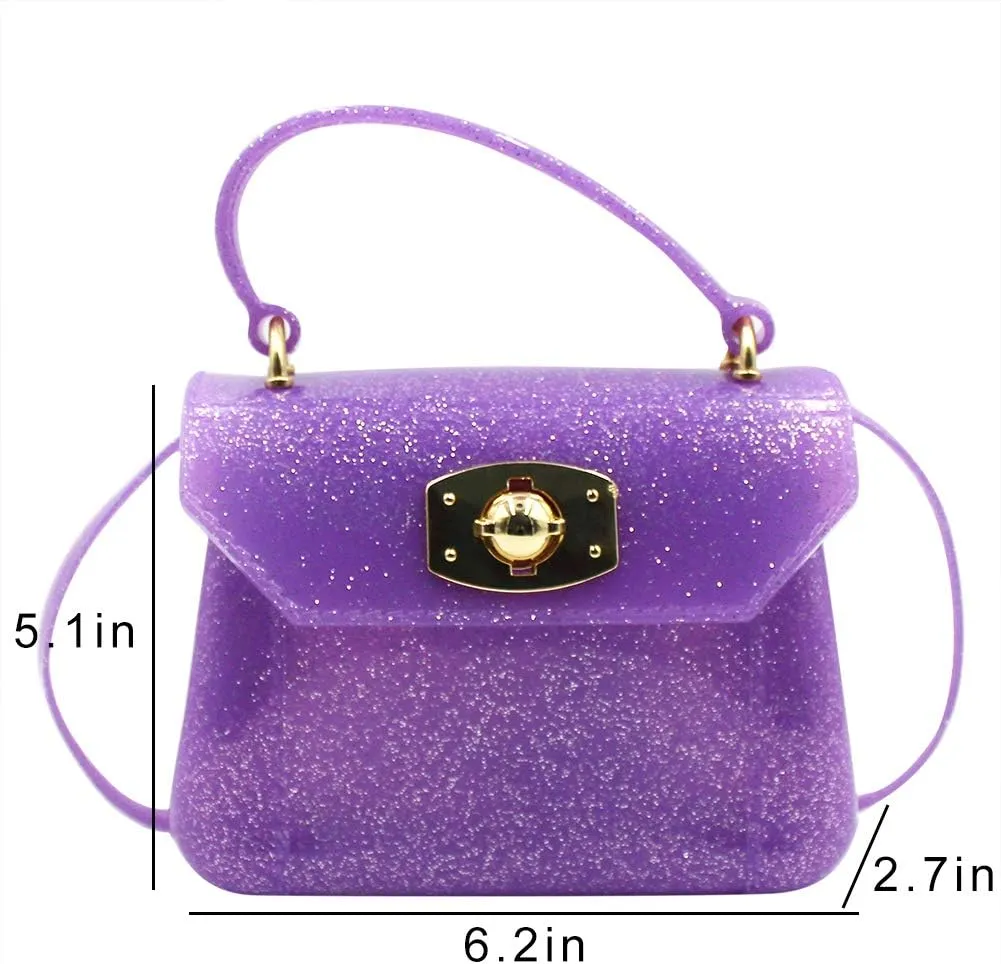 Little Girls Purse Small Candy Color Jelly Crossbody Bag Satchel Tote Handbag Shoulder