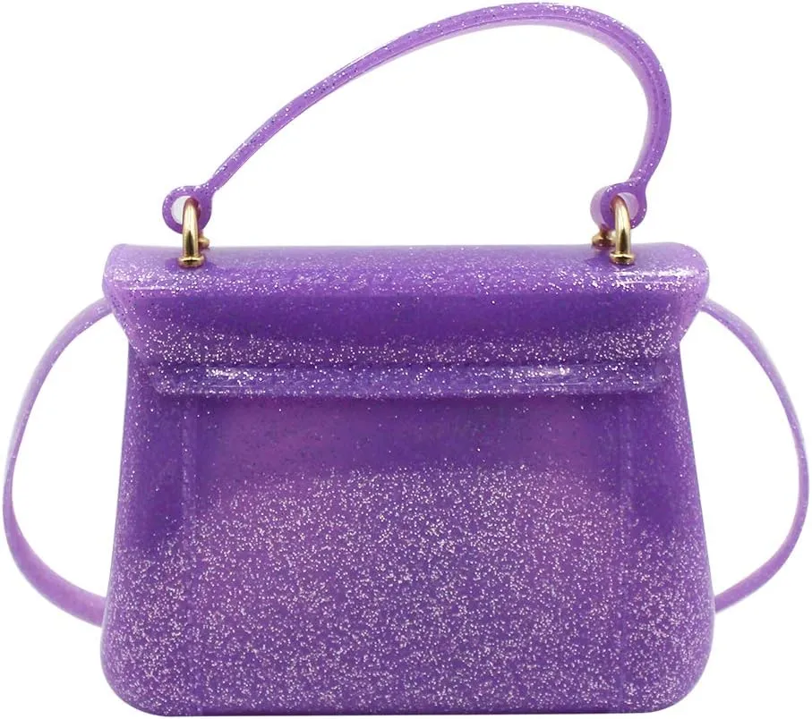 Little Girls Purse Small Candy Color Jelly Crossbody Bag Satchel Tote Handbag Shoulder