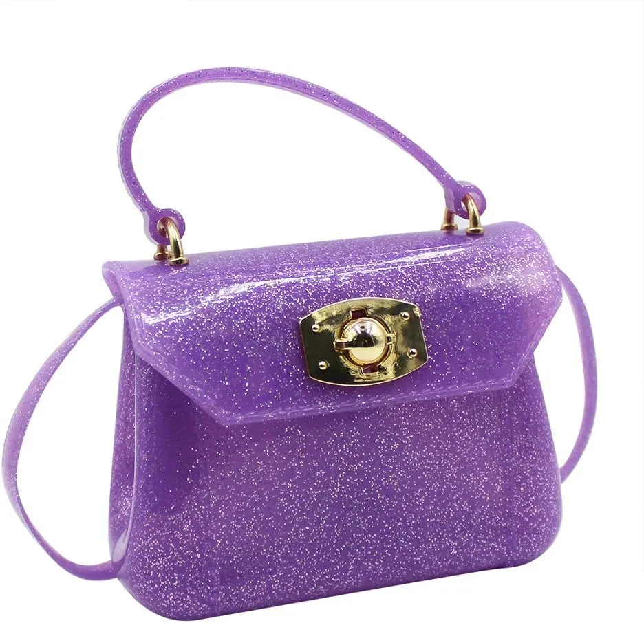Little Girls Purse Small Candy Color Jelly Crossbody Bag Satchel Tote Handbag Shoulder