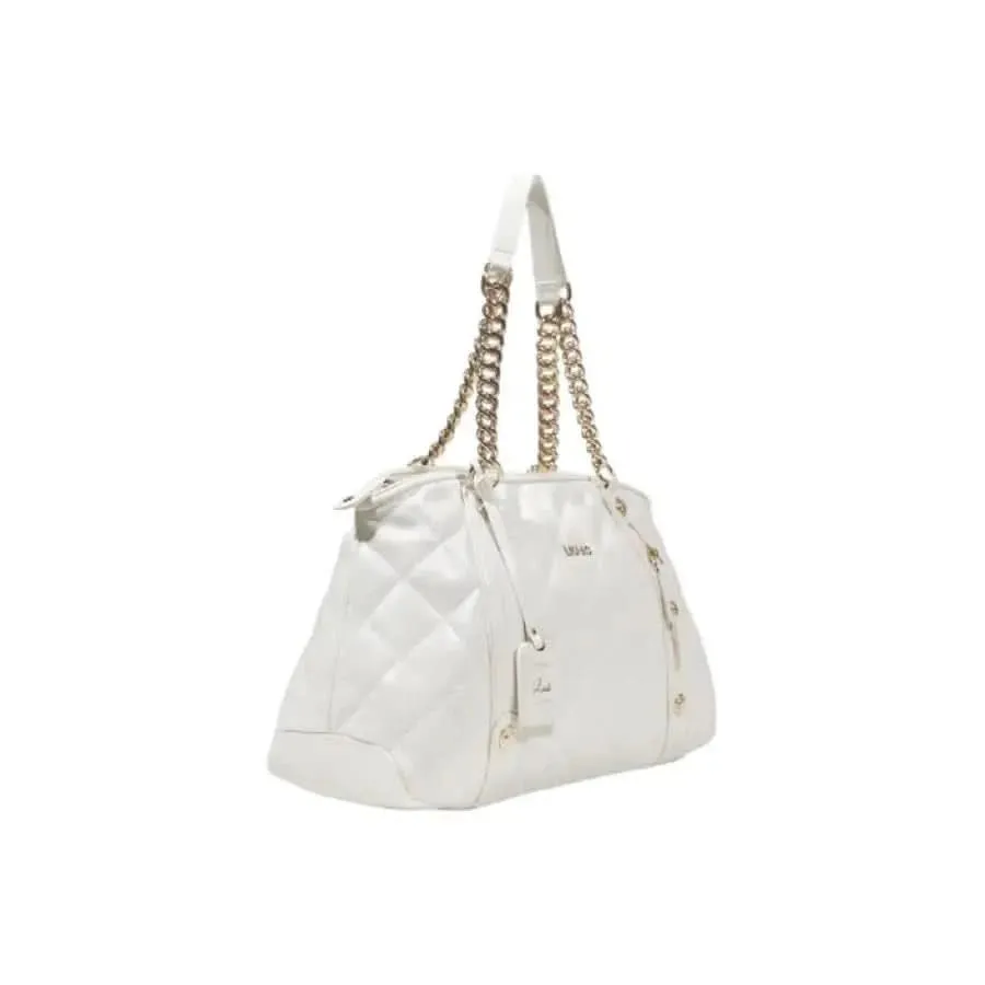 Liu Jo Women's White Handbag with Zip Closure