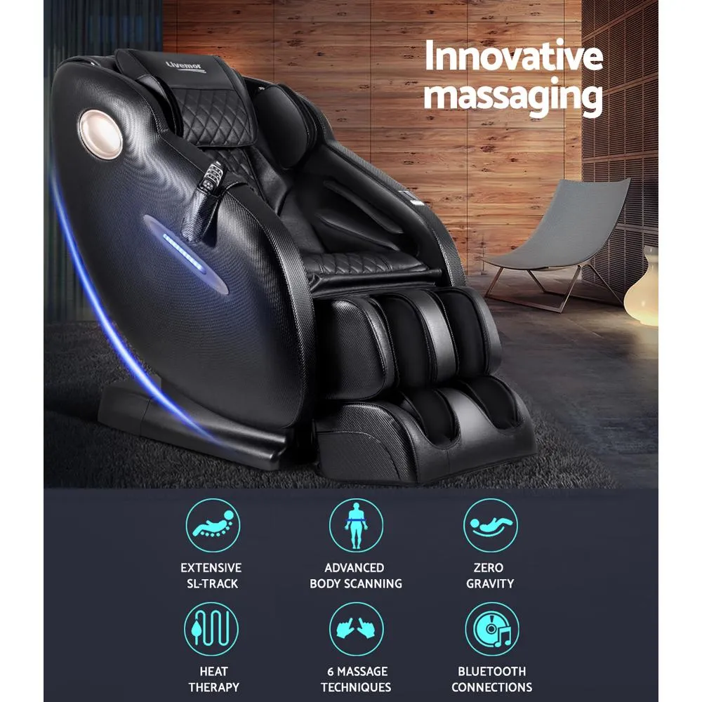 Livemor Electric Massage Chair SL Track Full Body Air Bags Shiatsu