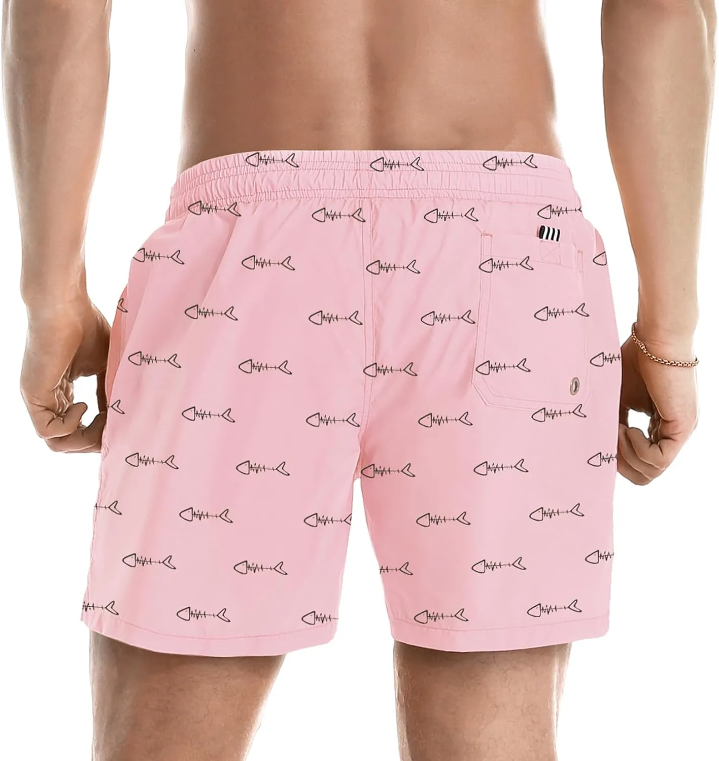 Lncropo Men's Swim Trunks Quick Dry Bathing Suits with Mesh Lining Swimwear Swim Shorts