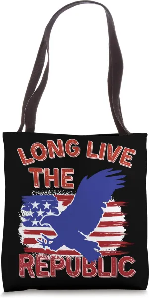 Long Live the Republic US Flag Democratic Tote Bag