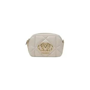 Love Moschino Beige Handbag with Zip Closure