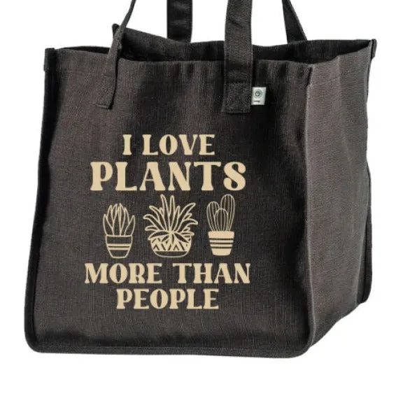 Love Plants Hemp Market Tote Bag
