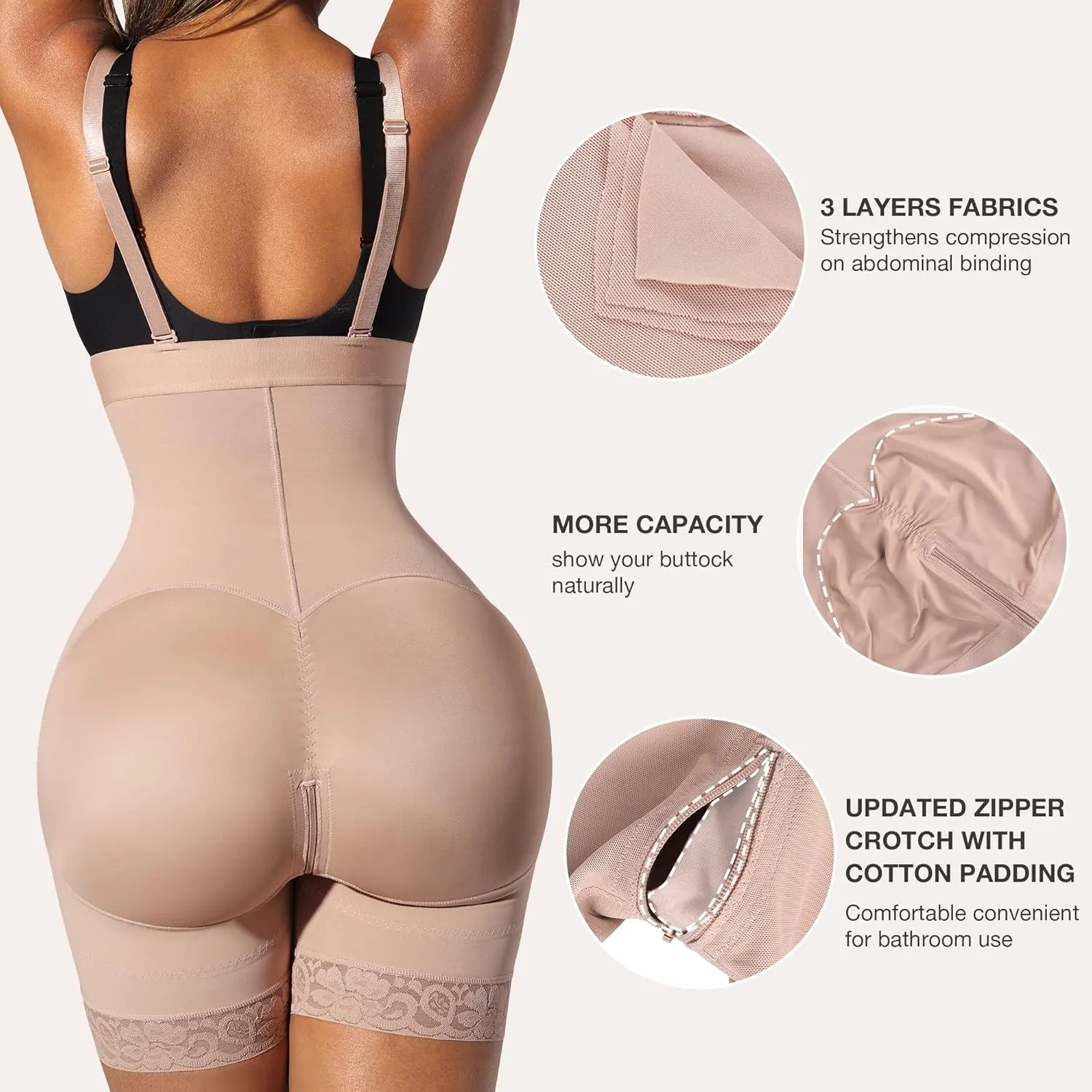 Lover-Beauty Fajas Colombianas Shaping Girdles Shapewear Tummy Control Butt Lifter Bodysuit BBL Fajas