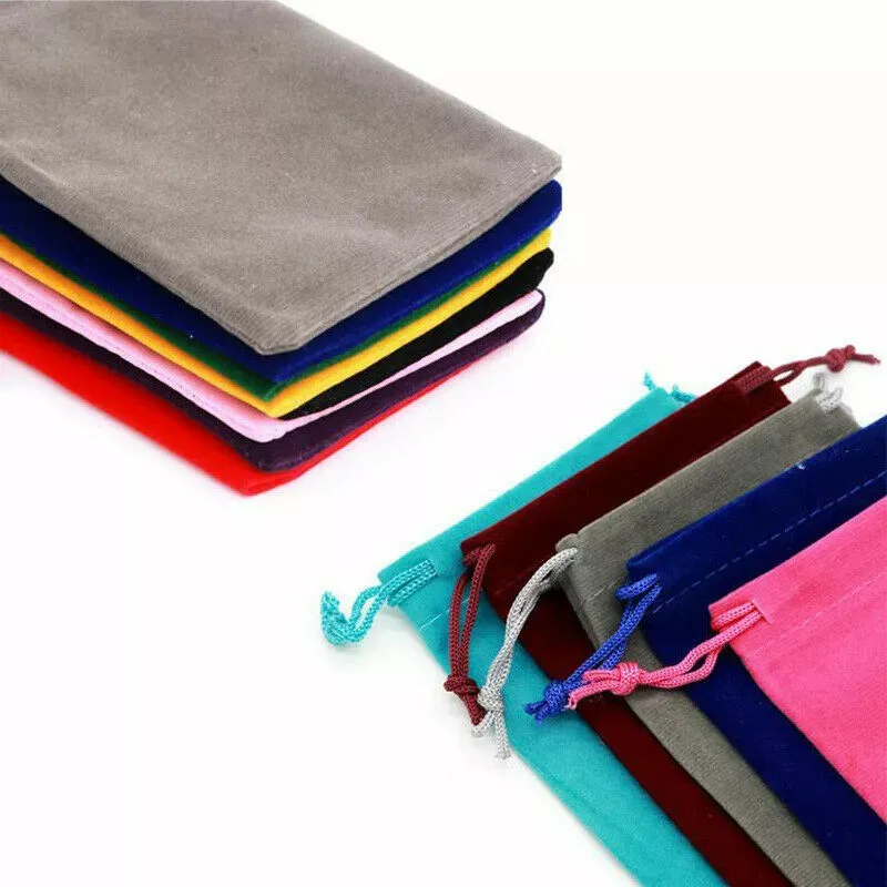 Luxury Soft Velvet Drawstring Bags Pink - 4 Sizes