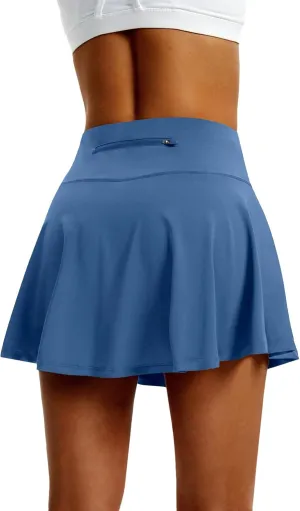 LXNMGO Women's High Waist Pleated Tennis Skirt with 4 Pockets Lightweight Athletic Golf Skorts Skirts for Running Workout