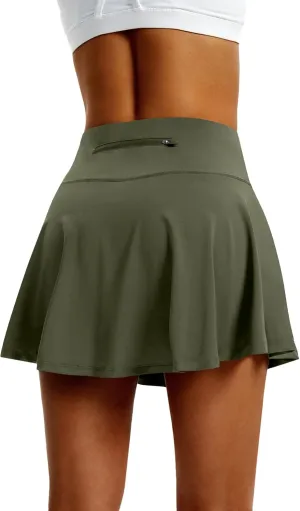 LXNMGO Women's High Waist Pleated Tennis Skirt with 4 Pockets Lightweight Athletic Golf Skorts Skirts for Running Workout