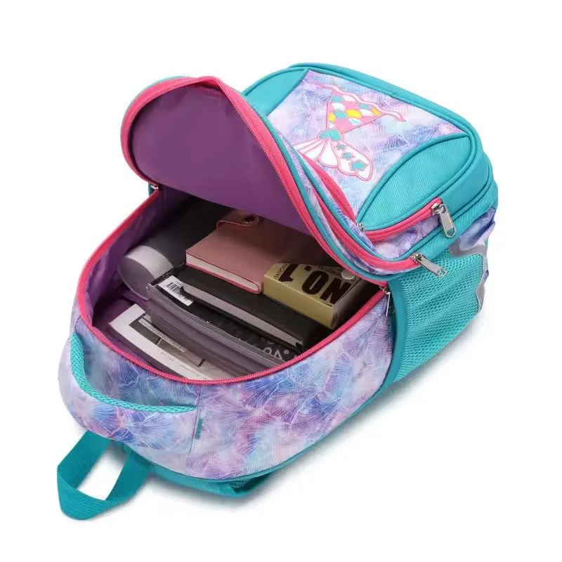 Magical Mermaid & Unicorn Print School Bag - Waterproof & Spacious Backpack
