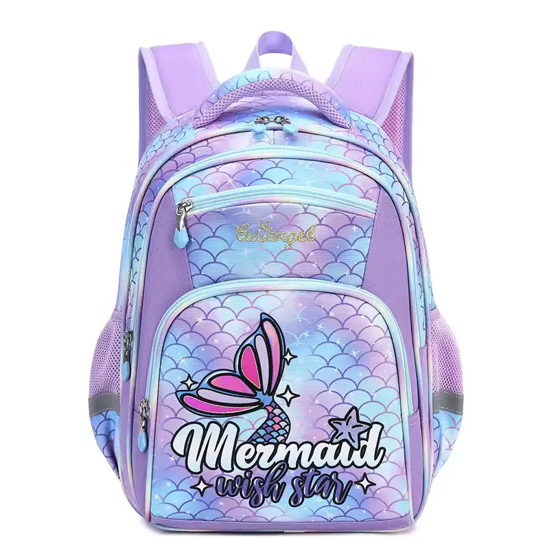 Magical Mermaid & Unicorn Print School Bag - Waterproof & Spacious Backpack