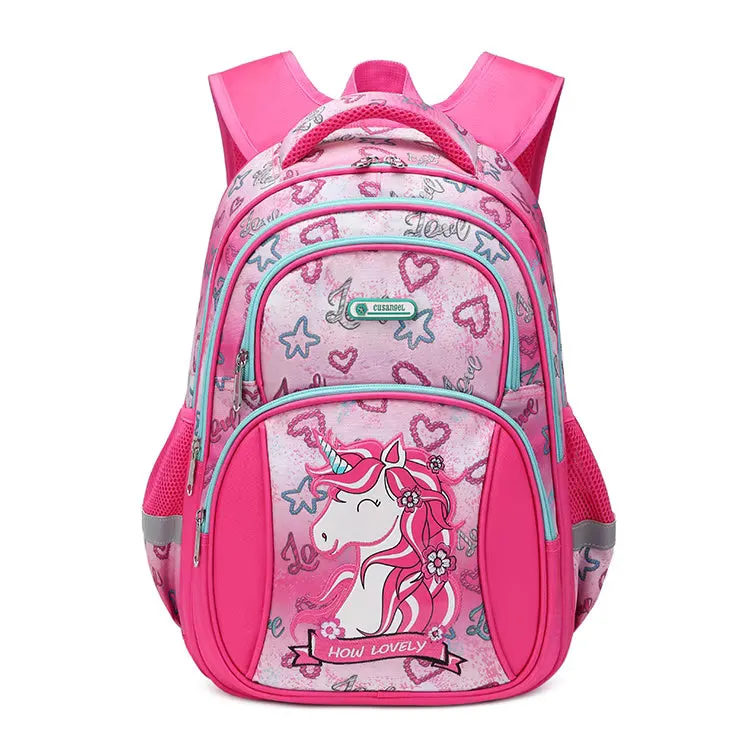 Magical Mermaid & Unicorn Print School Bag - Waterproof & Spacious Backpack