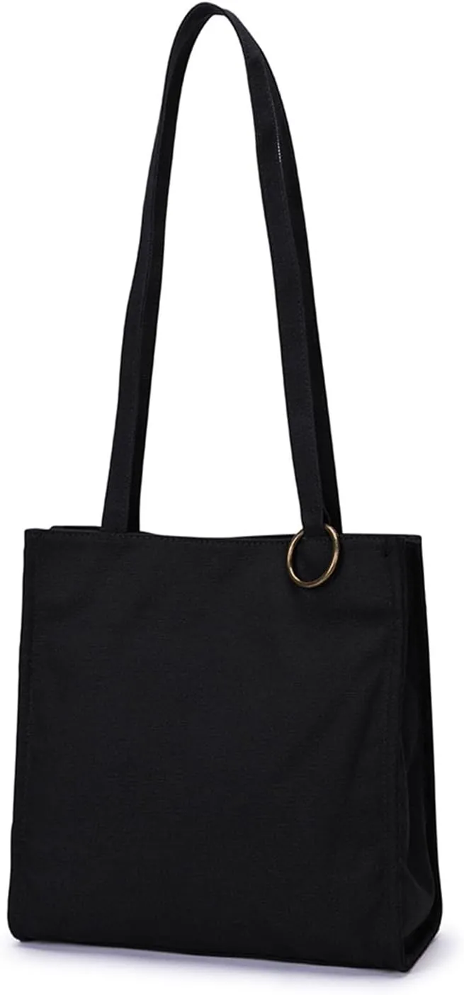 Magnetic Shoulder Bag Versatile and Stylish Crossbody Bag for Women Trendy Tote Comfort and Practical Shopper Bag (Black)