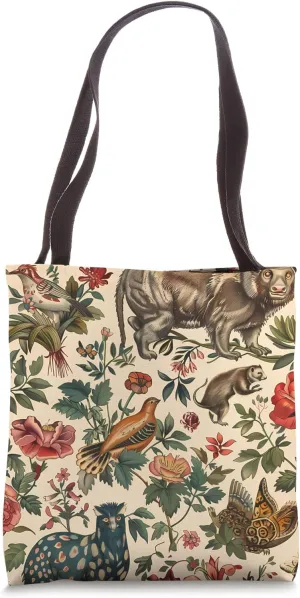 Mammal Vintage Pattern Design Tote Bag