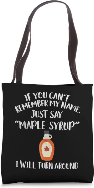 Maple Syrup Distressed Apparel | Funny Unique Syrups Design Tote Bag