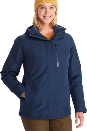 MARMOT Women's Ramble 3-in-1 Component Jacket - Recycled Waterproof Shell with Hood and Removable Insulated Thermal R Liner