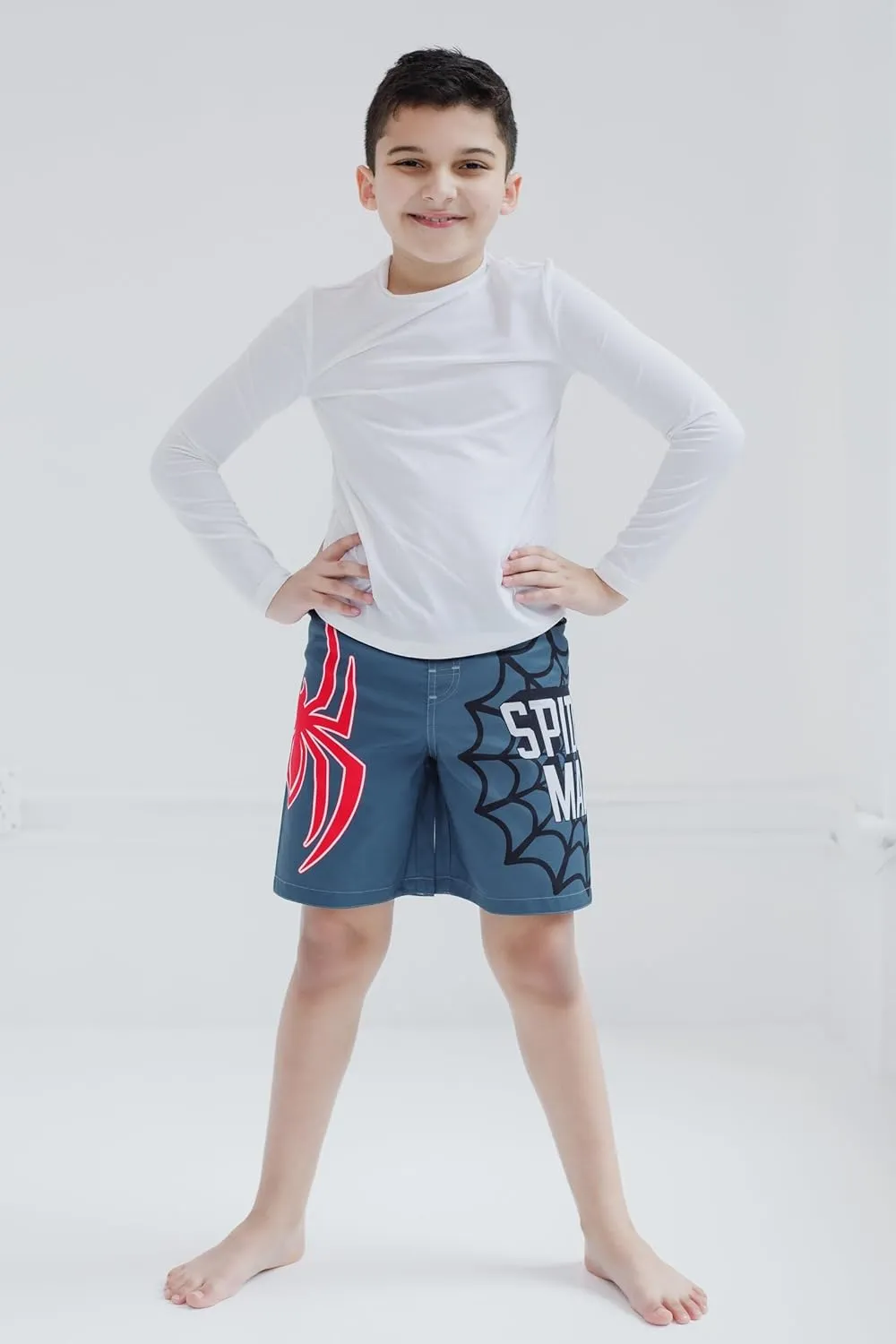 Marvel UPF 50  Swim Trunks Bathing Suit Toddler to Big Kid Sizes (2T - 18-20)