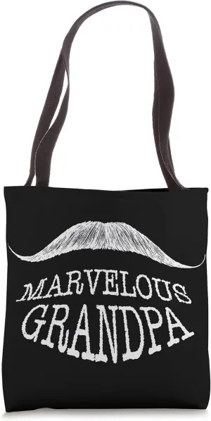 Marvelous Grandpa Father's Day Unique Love Quirky Dad Tote Bag