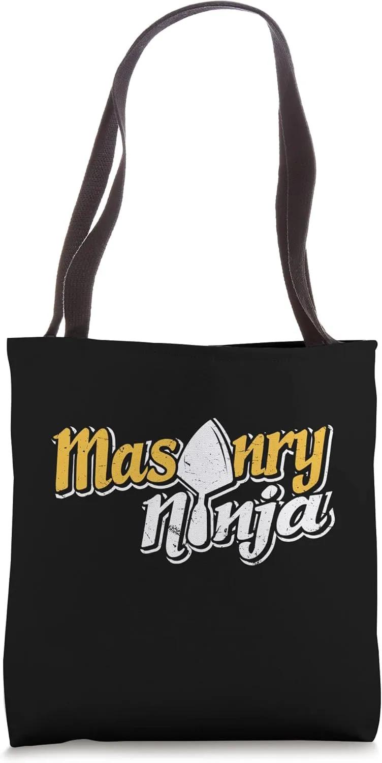 Masonry Ninja | Funny Construction Worker Occupation Quote Tote Bag