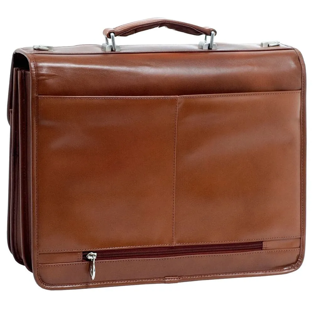 McKlein USA Flournoy 15" Leather Double Compartment Laptop Briefcase
